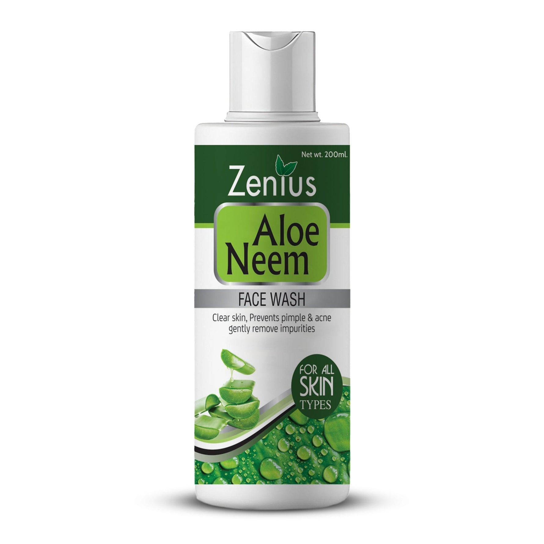 Zenius Aloe Neem Facewash for oily & dry skin, face wash for acne