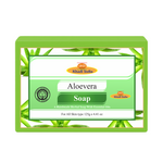 Khadi Care Herbal Aloe Vera Soap for Moisturizing & Skin Soothing - 125g