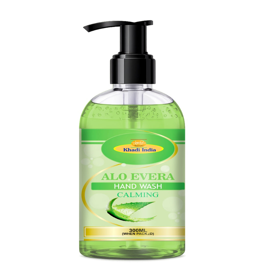 Khadi Care Aloe Vera Hand Wash (300ml) - Natural Soothing Formula for Soft Hands