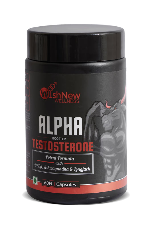 Wishnew Wellness Alpha Testosterone Booster Capsule - (60 Caps)