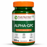 Pure Nutrition Alpha-GPC 300mg 60 vegetarian capsules for focus and cognitive wellness