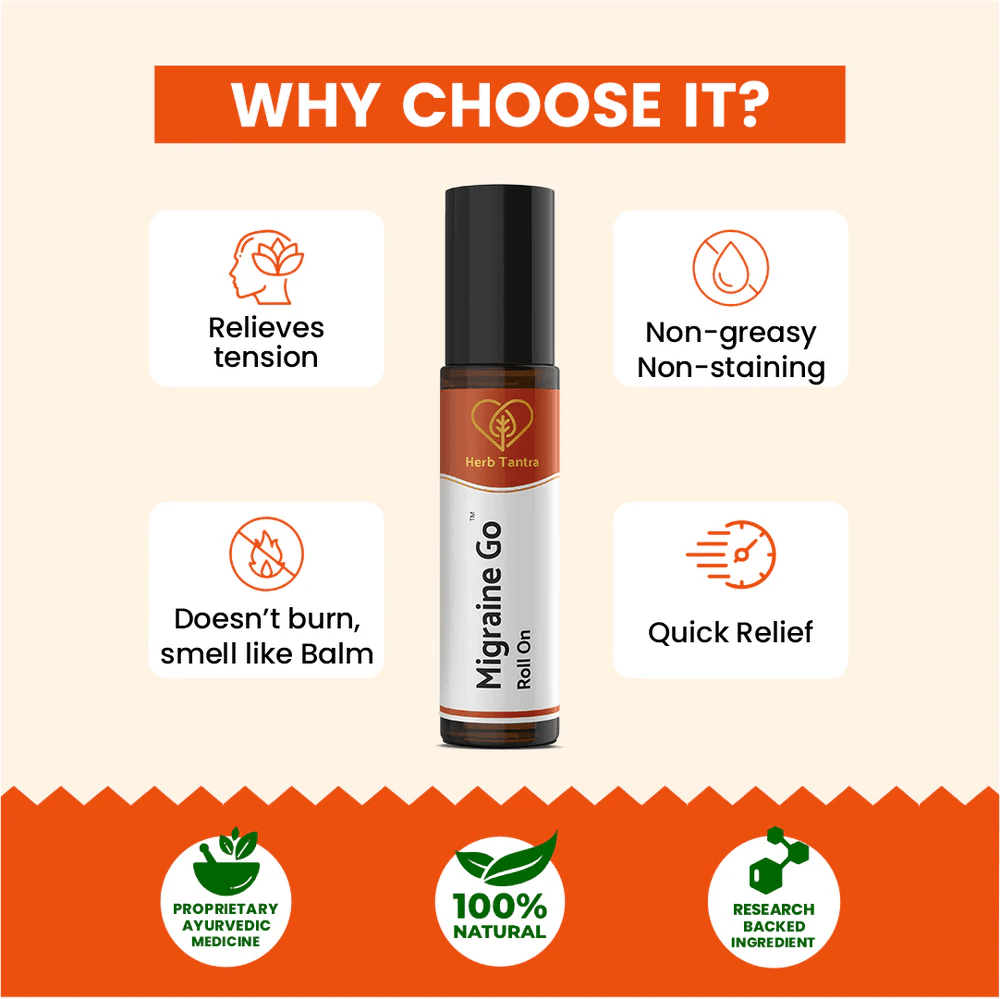 Herb Tantra Migraine Go Roll On (9 ml)