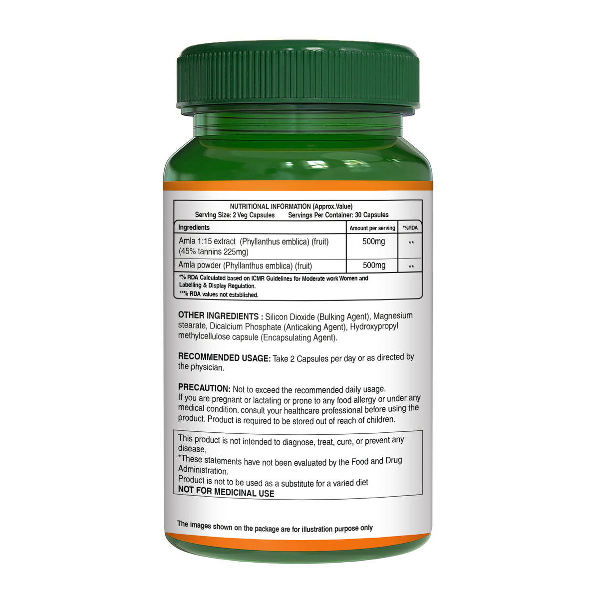 Pure Nutrition Amla Gooseberry 1000 mg 60 CAPS-USA