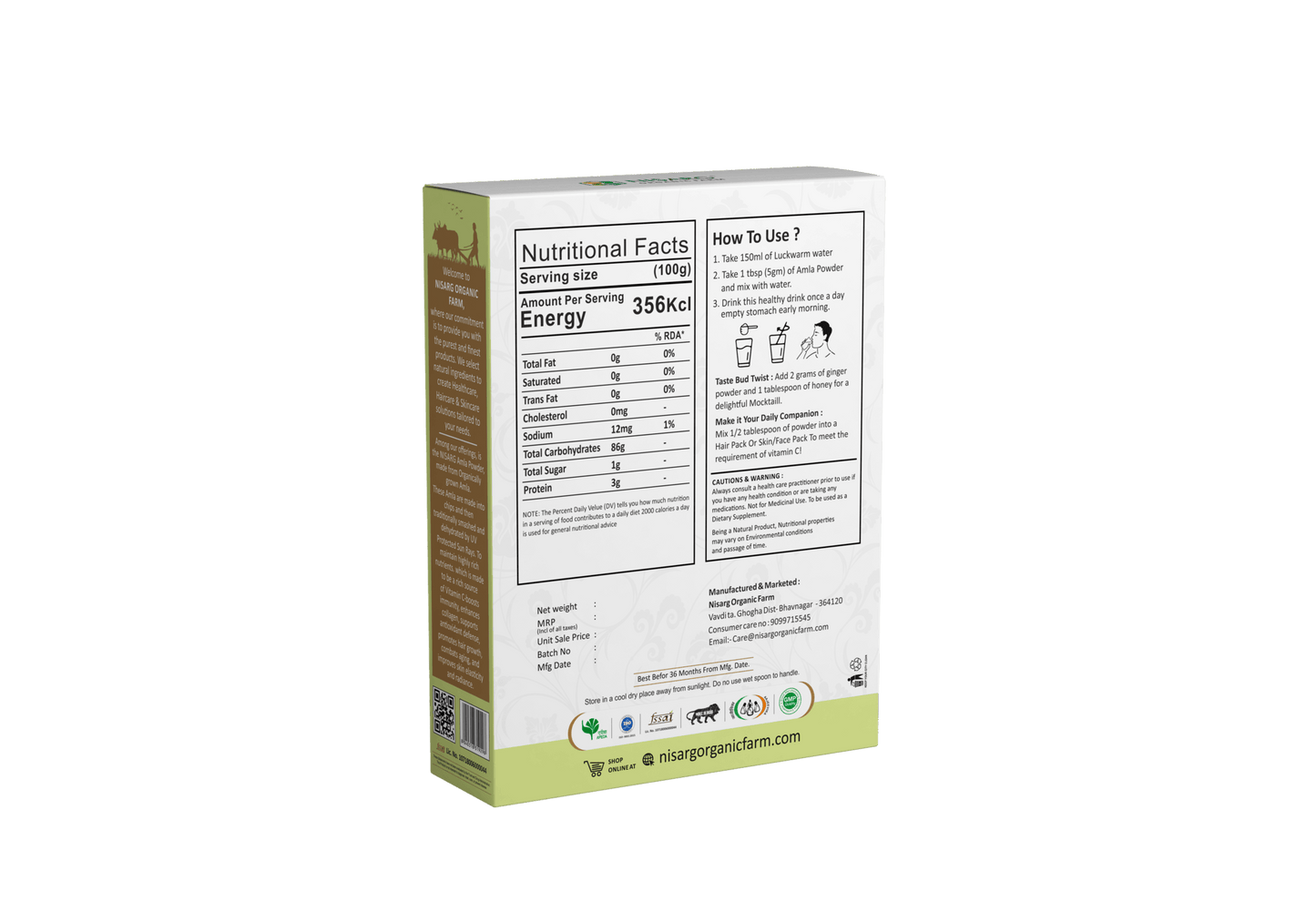 Nisarg Organic Farm Amla Powder