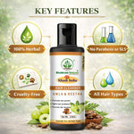 Bhudevam Naturals Khadi Amla Reetha Hair Shampoo for Hair Fall Control & Deep Scalp Cleansing- 210ML