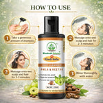 Bhudevam Naturals Khadi Amla Reetha Hair Shampoo for Hair Fall Control & Deep Scalp Cleansing- 210ML