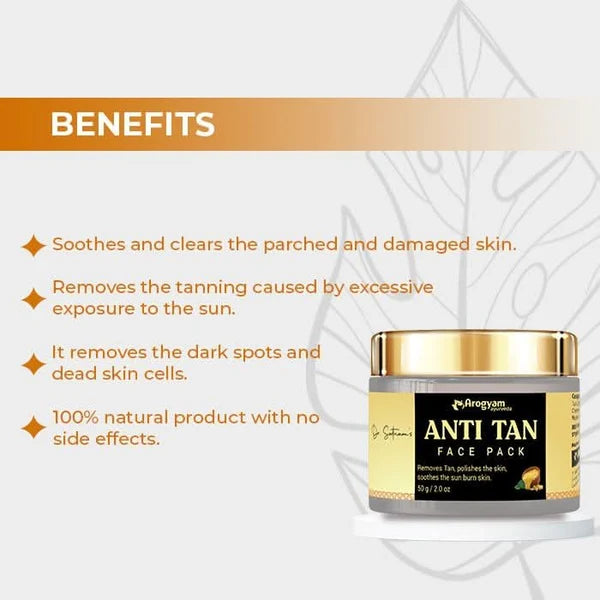 Dr. Satnam's Arogyam Anti Tan Face Pack (100g)
