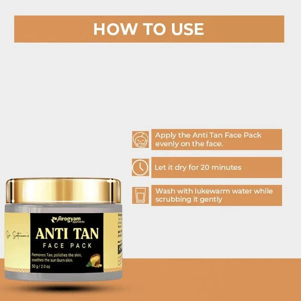 Dr. Satnam's Arogyam Anti Tan Face Pack (100g)