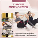 Vitaminnica Chaga Mushroom Capsules - Immune Defense & Superfood Antioxidant, 60 Count