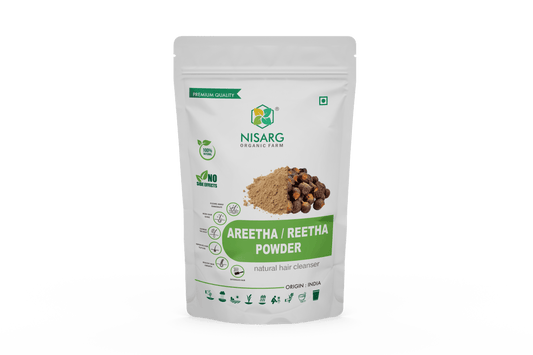 Nisarg Organic Farm Aretha/Reetha/Soapnut Powder