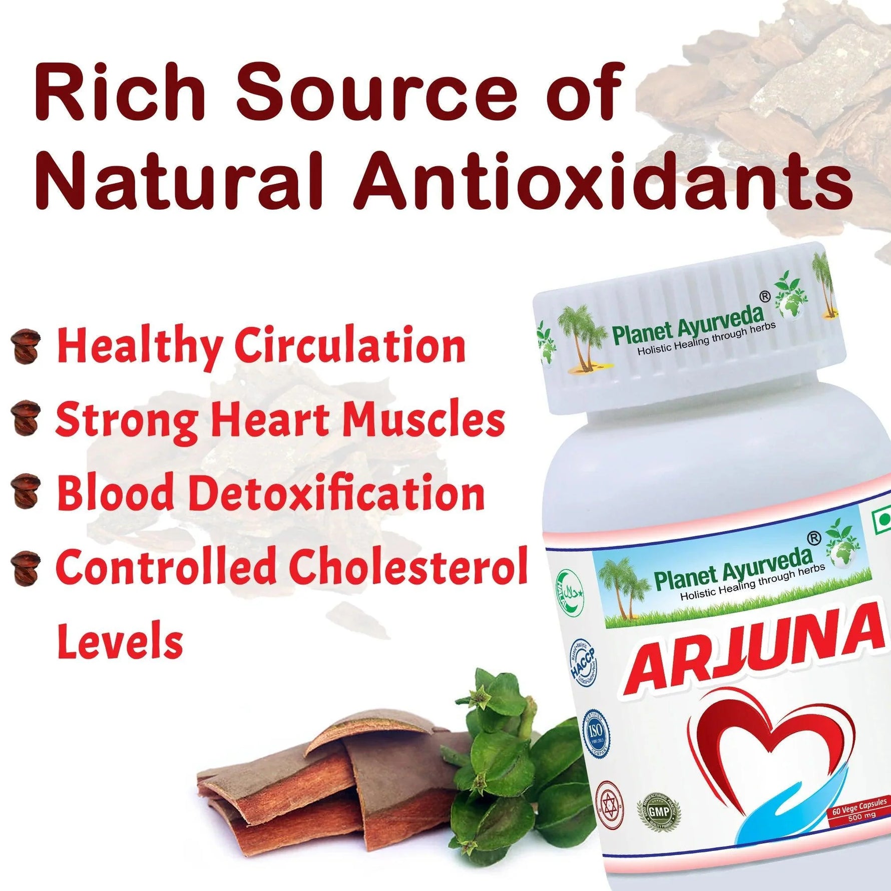 Planet Ayurveda Arjuna Capsule - 60 Capsules