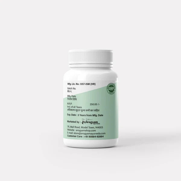 Dr. Satnam’s Arogyam Ayurveda Arogyavardhini Vati (A.S.S, 30 Tablets) | Classical Herbo-Mineral Formulation for Liver Health, Metabolic Detoxification & Skin Wellness