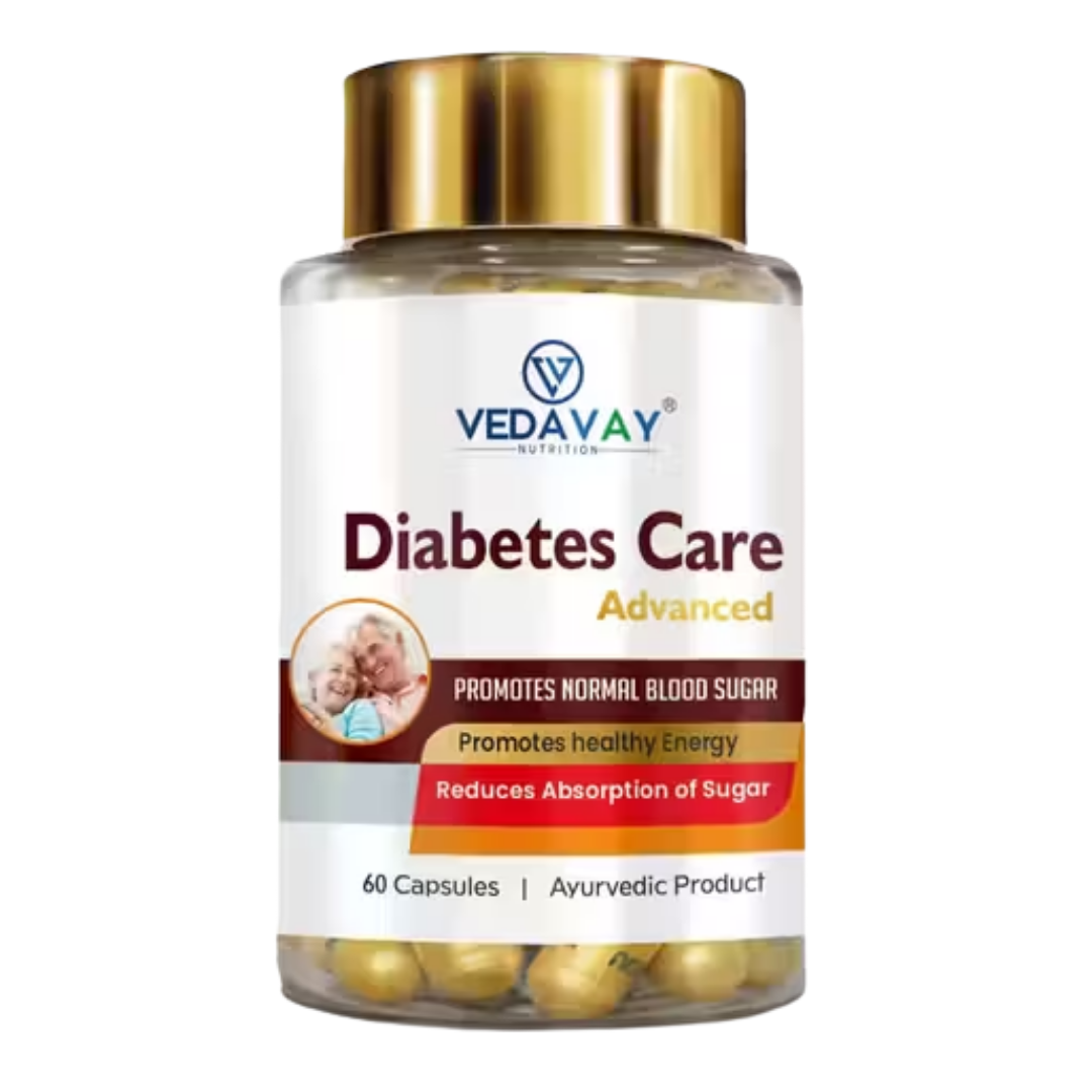 Vedavay Diabetes Care Capsule - Premium Ayurvedic Glycemic Support Blend (60 Count)