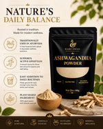 Rare Swan Ashwagandha Root Powder 100g | Withania Somnifera | Plant-Based Superfood | Vegan | Finely Ground for Easy Mixing | No Added Preservatives