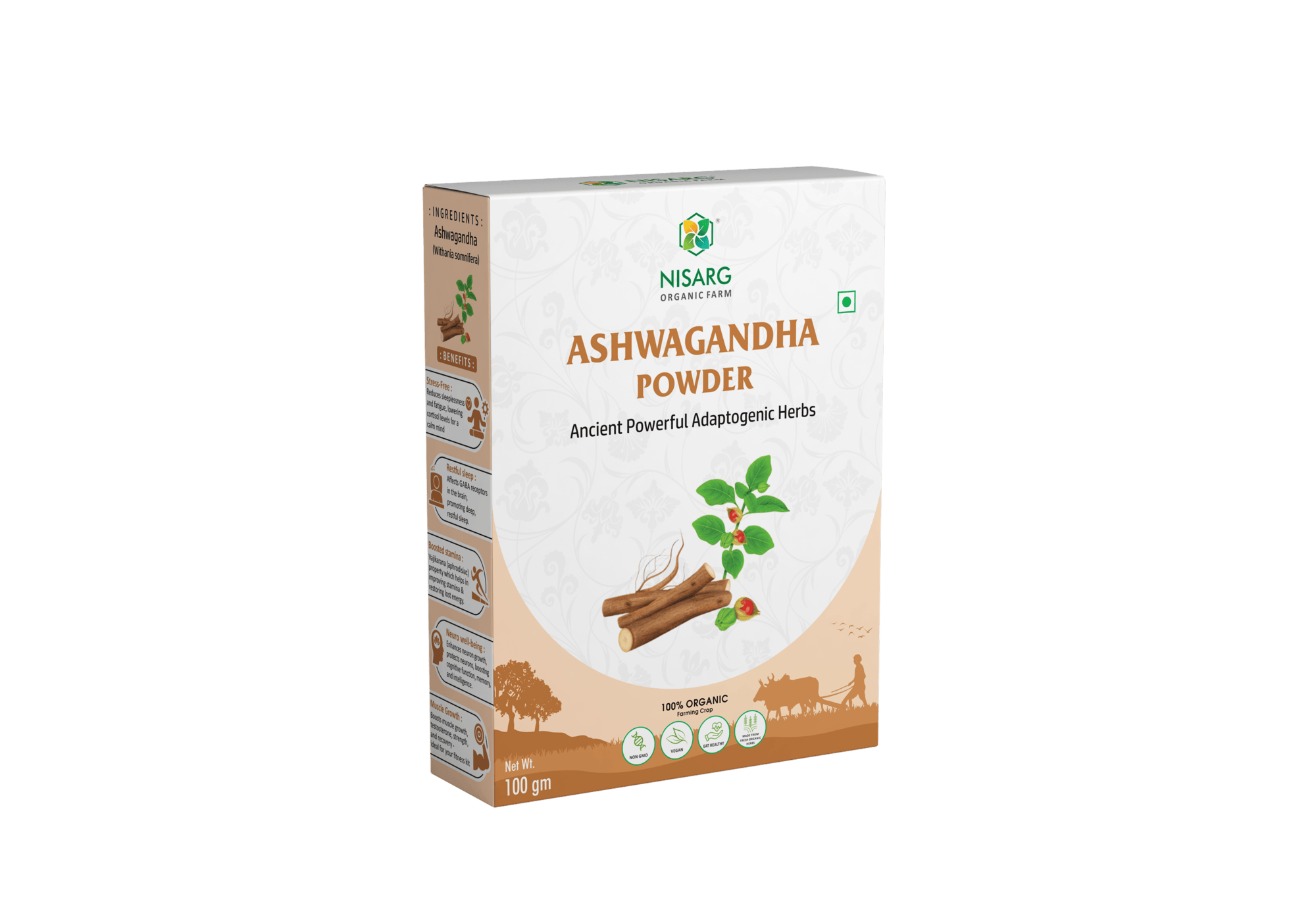 Nisarg Organic Farm Ashwagandh Root Powder