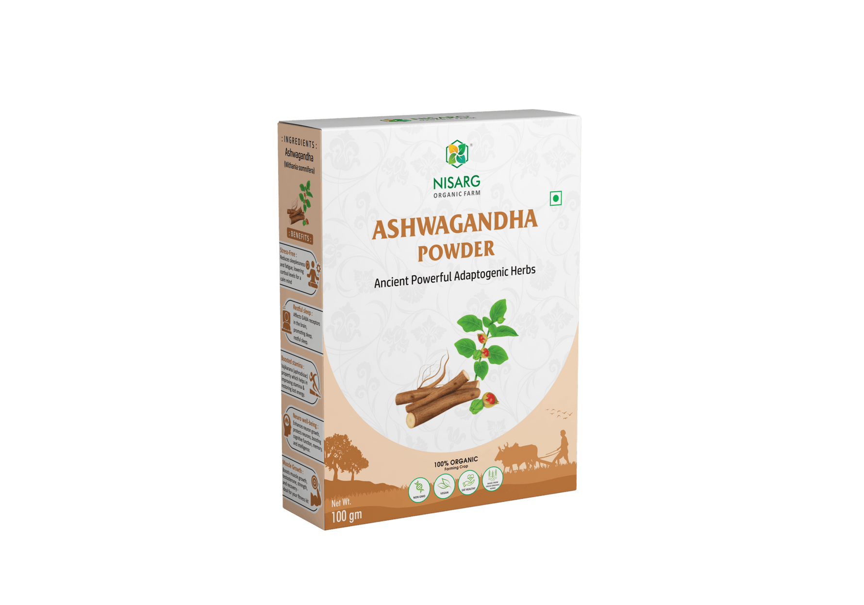 Nisarg Organic Farm Ashwagandh Root Powder