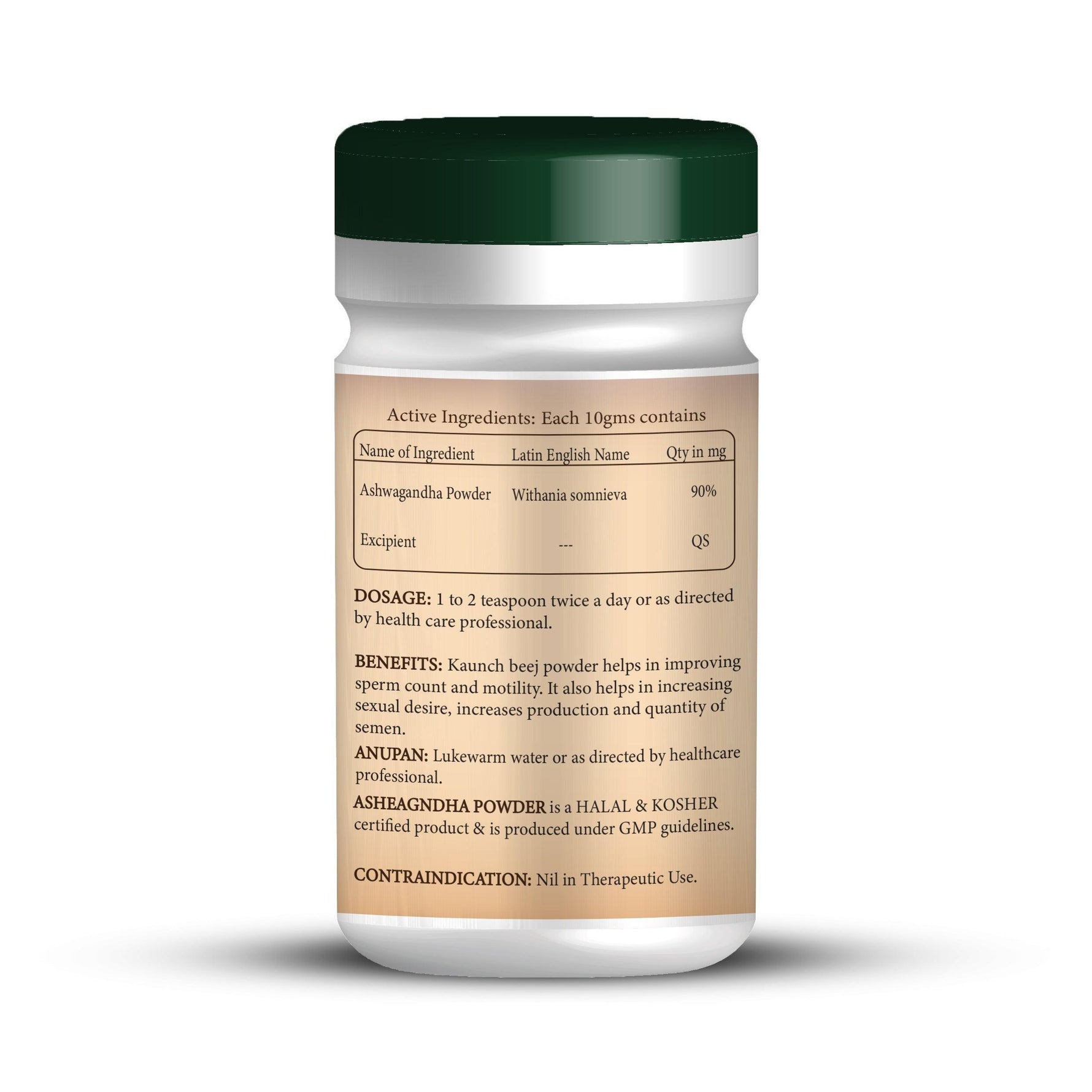 Zenius Ashwagandha Powder for Fight Anxiety, Stress, Strength and Vitality -100g