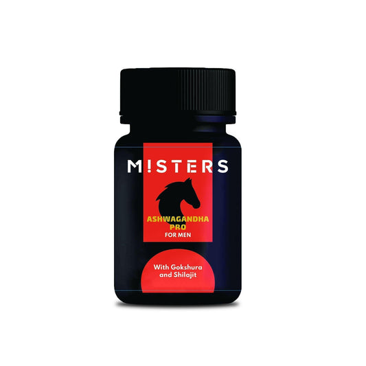 Misters Ashwagandha Pro for Men with Gokshura & Shilajit Capsule - 60 Capsules