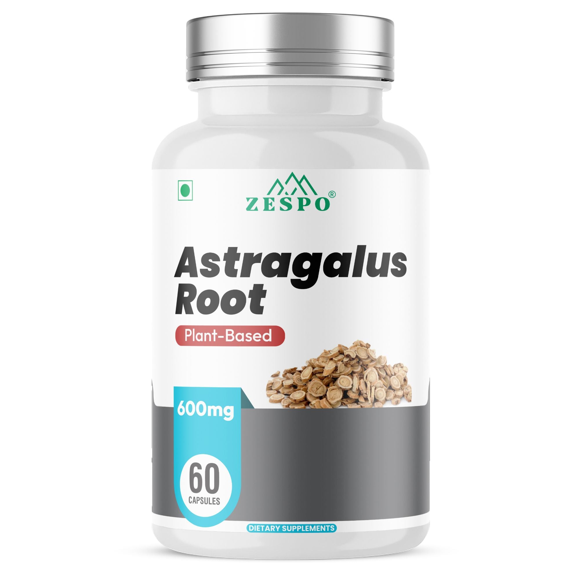 Zespo Astragalus Root 10:1 Extract 600 mg – 60 Capsules