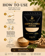 Rare Swan Ashwagandha Root Powder 100g | Withania Somnifera | Plant-Based Superfood | Vegan | Finely Ground for Easy Mixing | No Added Preservatives