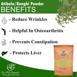 DR. JPG Organic Pure Natural Atibala Leaf Powder (200g) | Kanghi Leaf Powder / Indian Mallow / Abutilon Indicum
