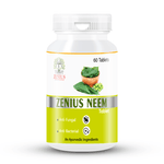 Zenius Neem Tablets - Natural Detox and Skin Health Tablets with Anti-Bacterial and Anti-Inflammatory Properties - 60 Tablets