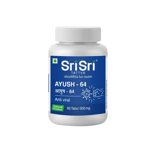 Sri Sri Tattva Ayush 64 Tablet - 500mg - 60 Tablet - Pack of 2
