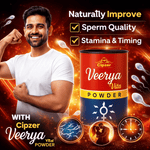 Cipzer Veerya Vita Powder - 100g | Stamina Booster, Sperm Quality & Quantity, Male Vitality Support