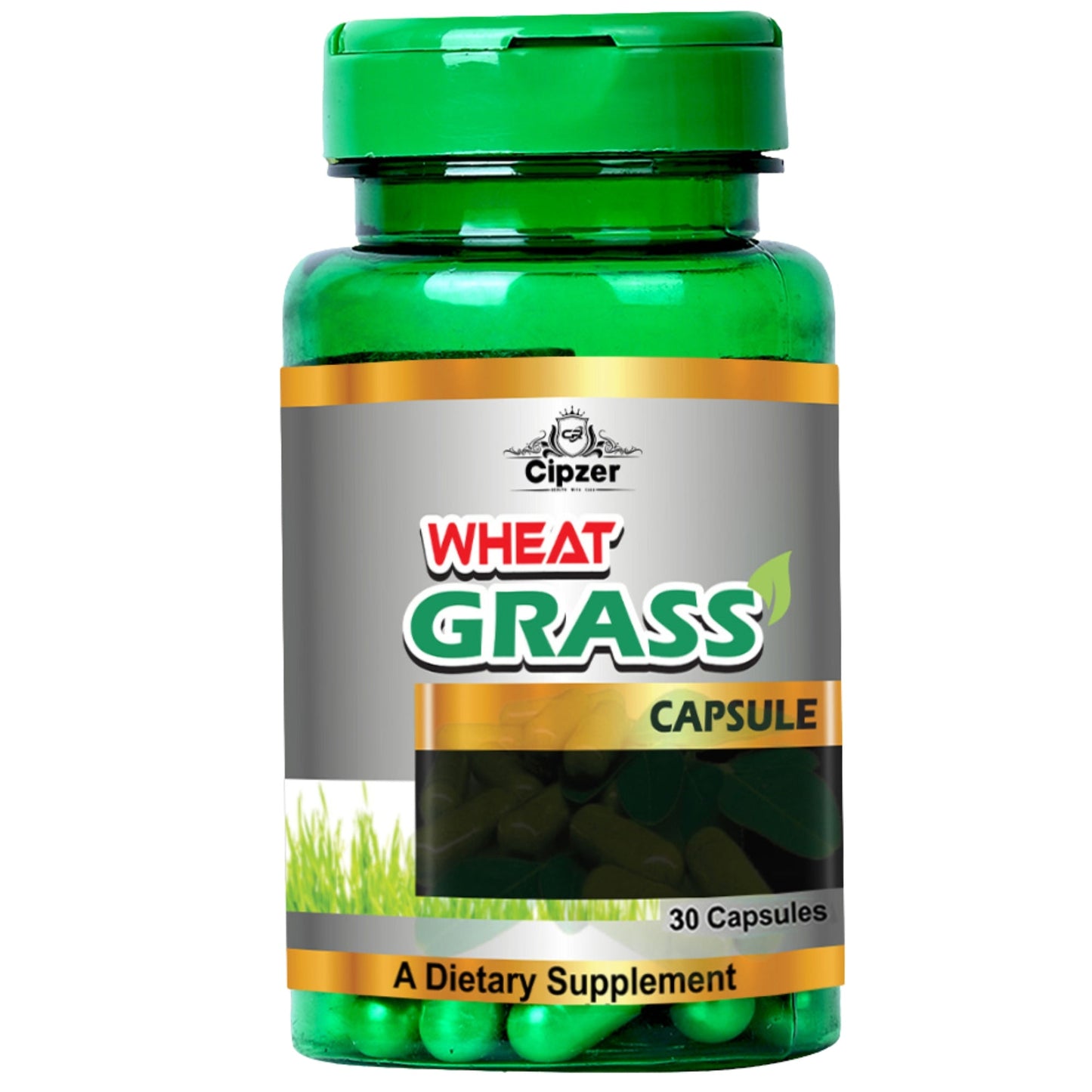 Cipzer Wheat Grass Capsule 30 Capsules | Natural Detox, Immunity Booster, Digestion & Energy Support