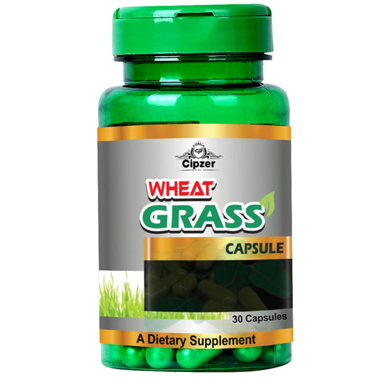 Cipzer Wheat Grass Capsule 30 Capsules | Natural Detox, Immunity Booster, Digestion & Energy Support