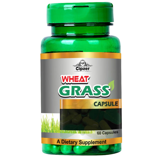 Cipzer Wheat Grass Capsule 60 Capsules | Natural Detox, Immunity Booster, Energy & Digestive Support