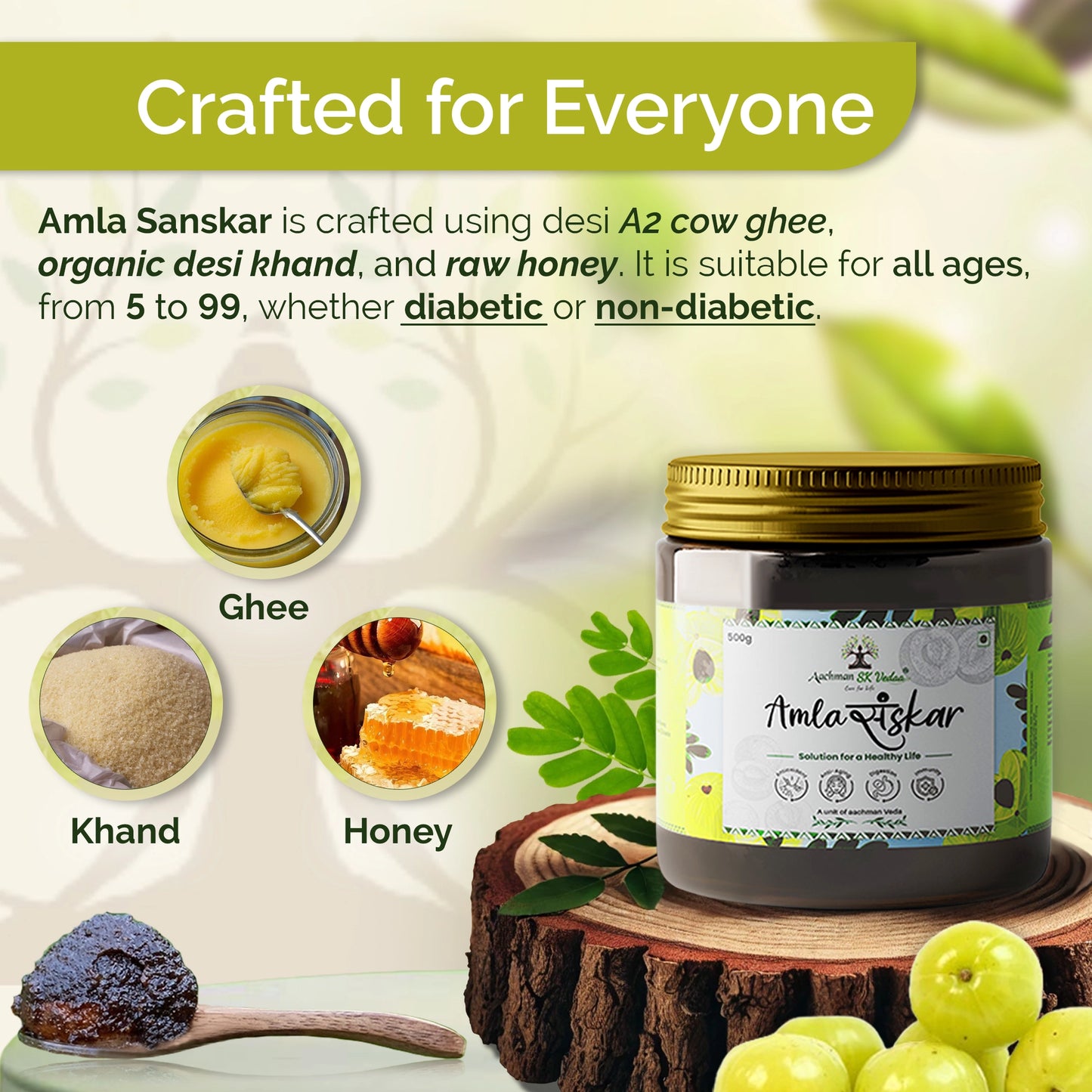 Aachman Veda Amla Sanskar - 500gm