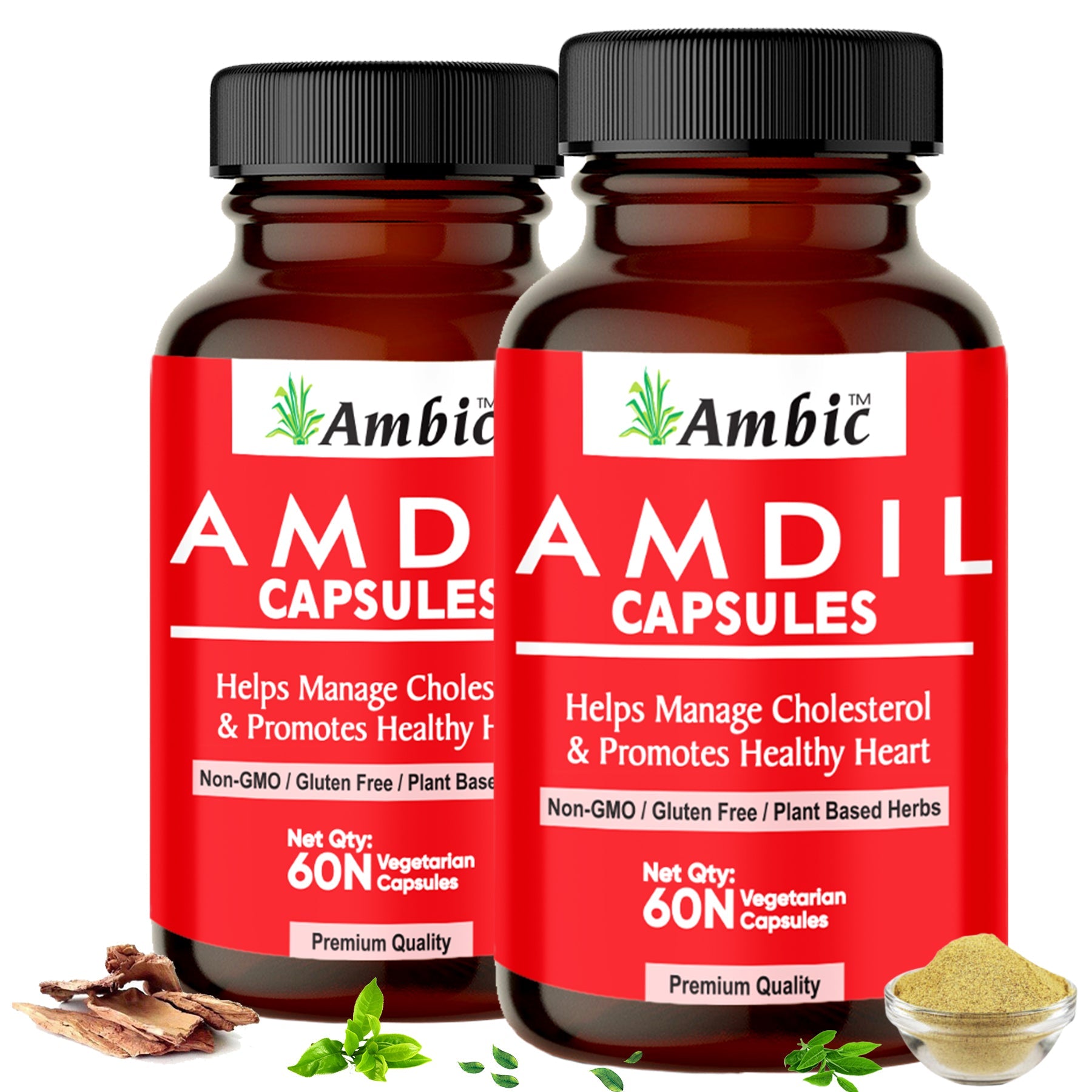 AMBIC AMDIL Heart Care Ayurvedic Capsules for Cardiac Wellness