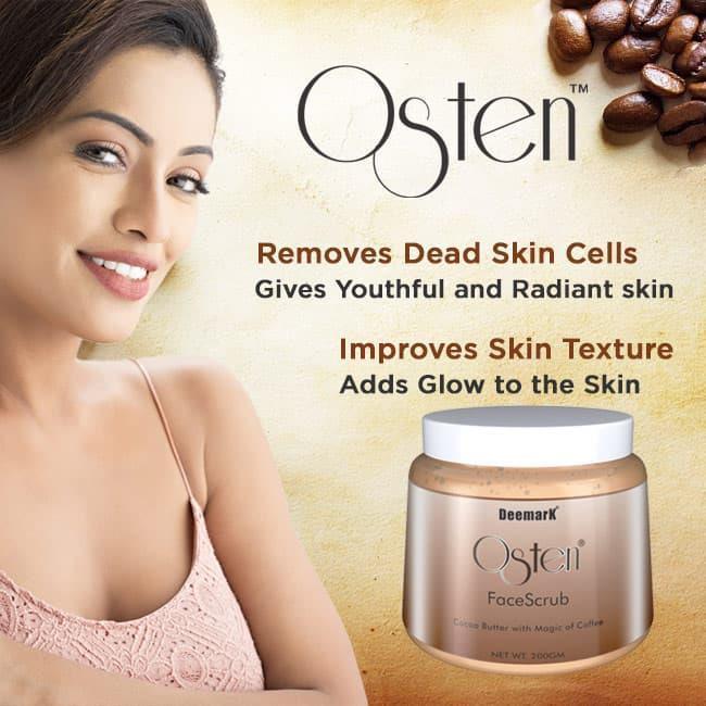 Deemark Osten Coffee Face Scrub - 200g - (Pack of 2)