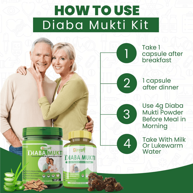 Divya Shree Diaba Mukti Capsule and Powder Kit