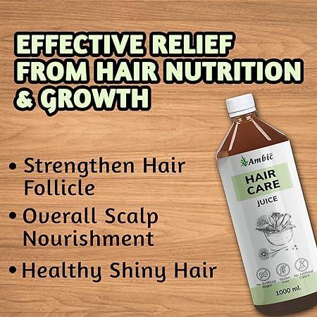 Ambic Hair Care Juice for Hair Fall Control & Hair Growth I Promotes Healthy & Shiny Hair