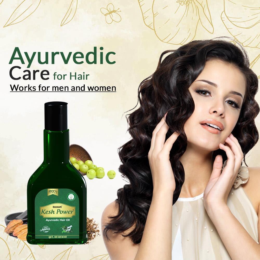 Deemark Kesh Power Ayurvedic Hair Oil Hair Fall Control & Regrowth (120 ml)