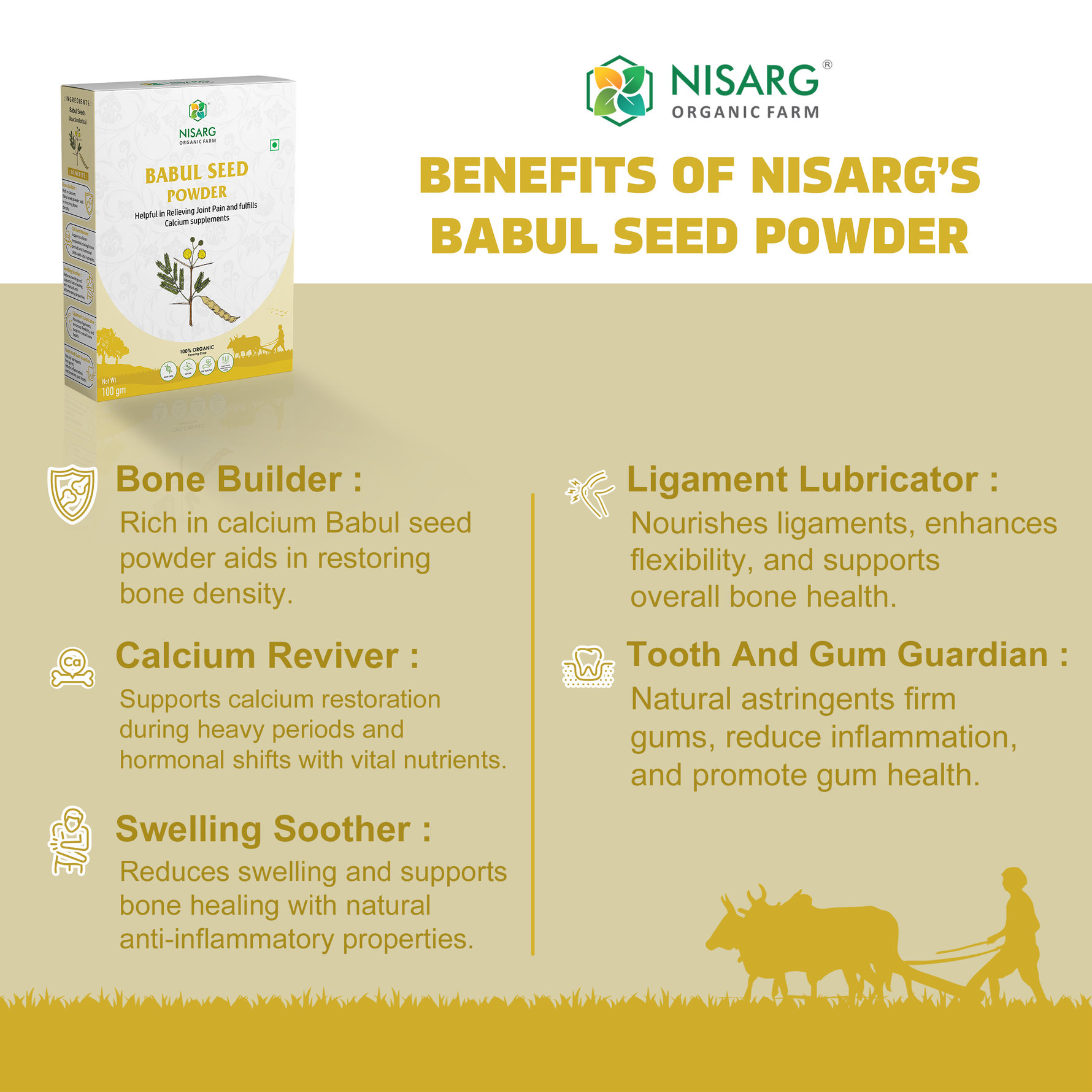 Nisarg Organic Babool Phali Powder
