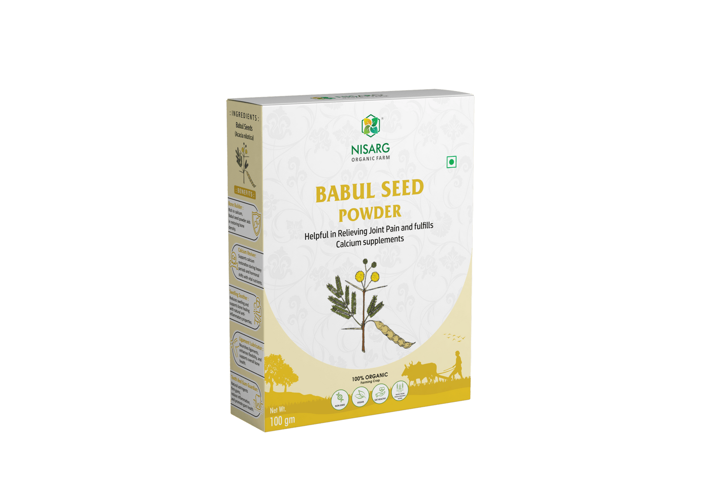 Nisarg Organic babool phali powder