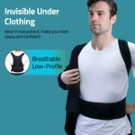 Novalife Posture Corrector for Men & Women Adjustable Back Support Belt Posture Corrector (Black)
