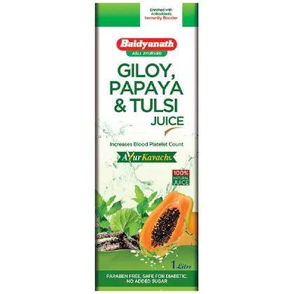 Baidyanath (Jhansi) Giloy, Papaya & Tulsi Juice - 1Ltr.