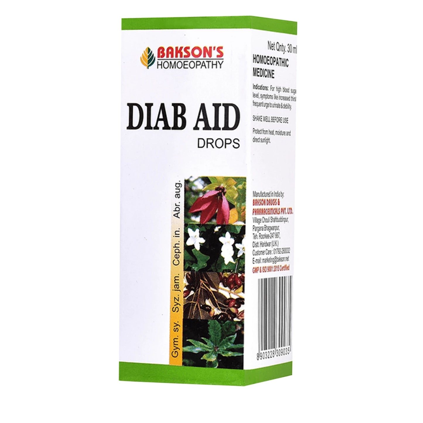 Bakson's Diab Aid Drop - 30ml (Packs of 2)