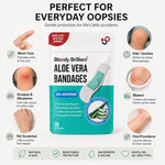 Bloody Brilliant Aloe Vera Bandages 72x19 mm, Pack of 20