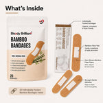 Bloody Brilliant Bamboo Bandages, 100% Natural Fiber, 20 Strips