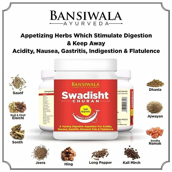 Bansiwala Swadisht Churan for Digestion | Ayurvedic Chatpata Digestive Churan