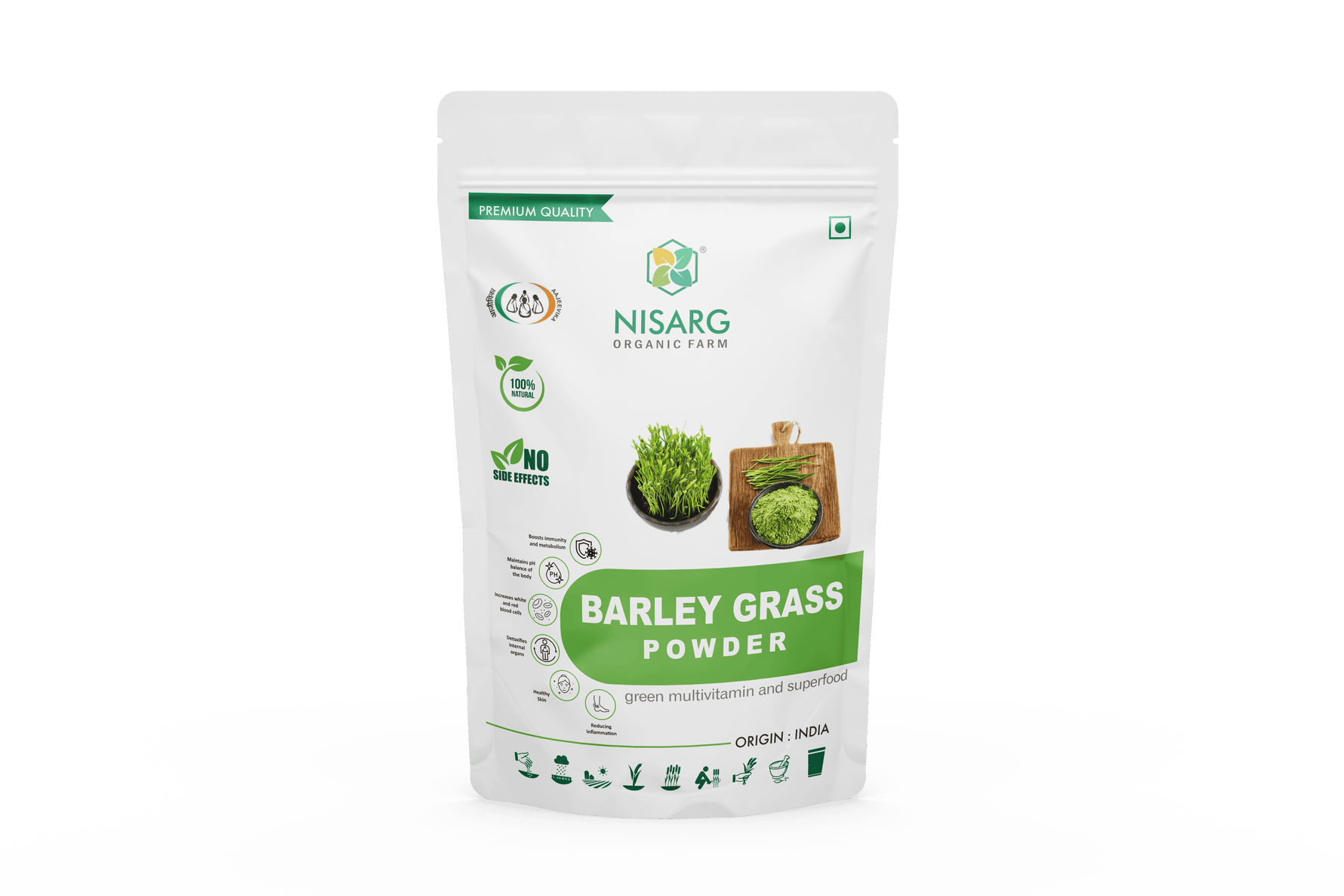 Nisarg Organic Farm Barley Grass Powder
