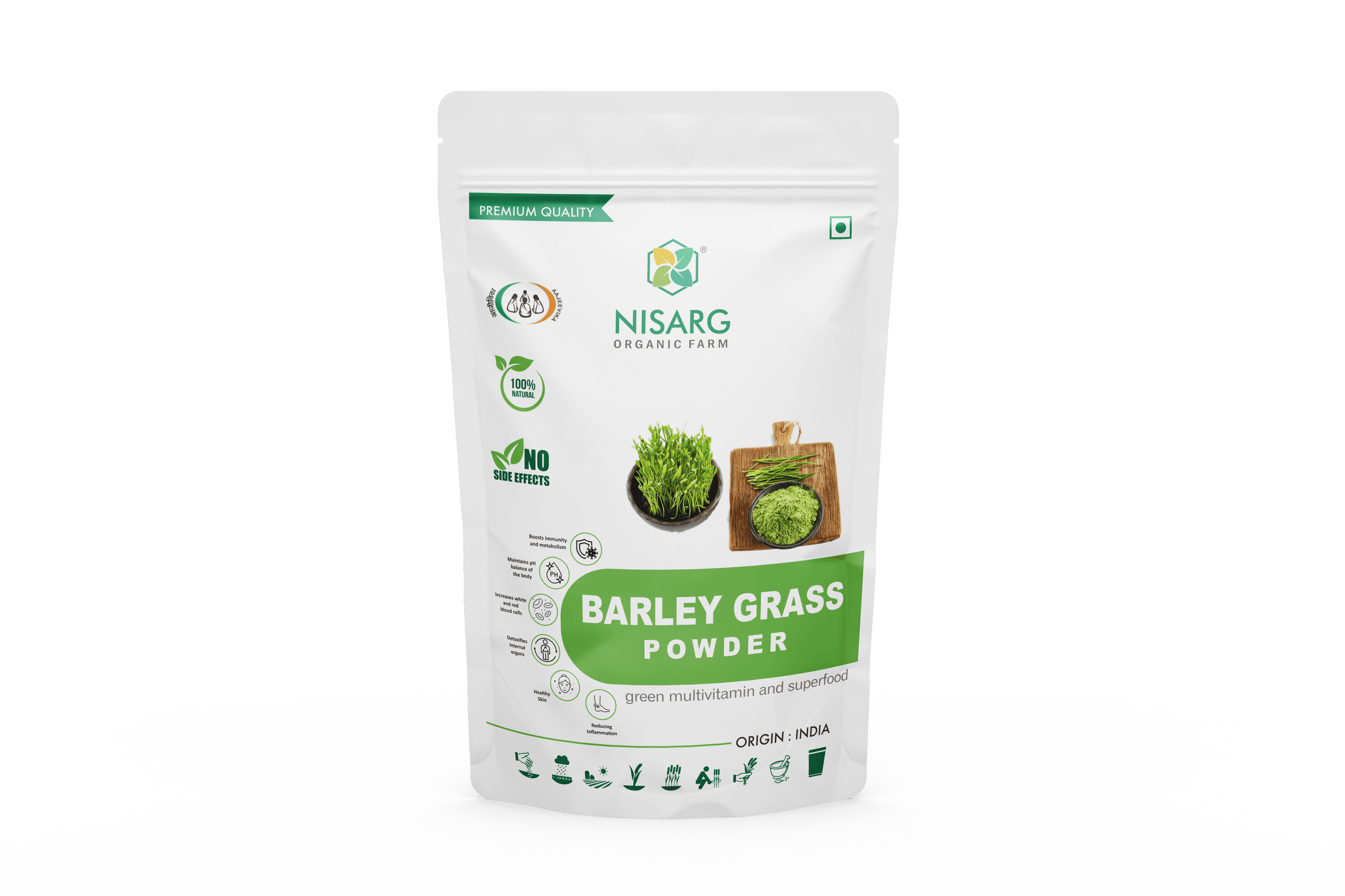 Nisarg Organic Farm Barley Grass Powder