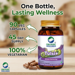 Organic Wellness Tulsi+ Capsules -  90 Capsules