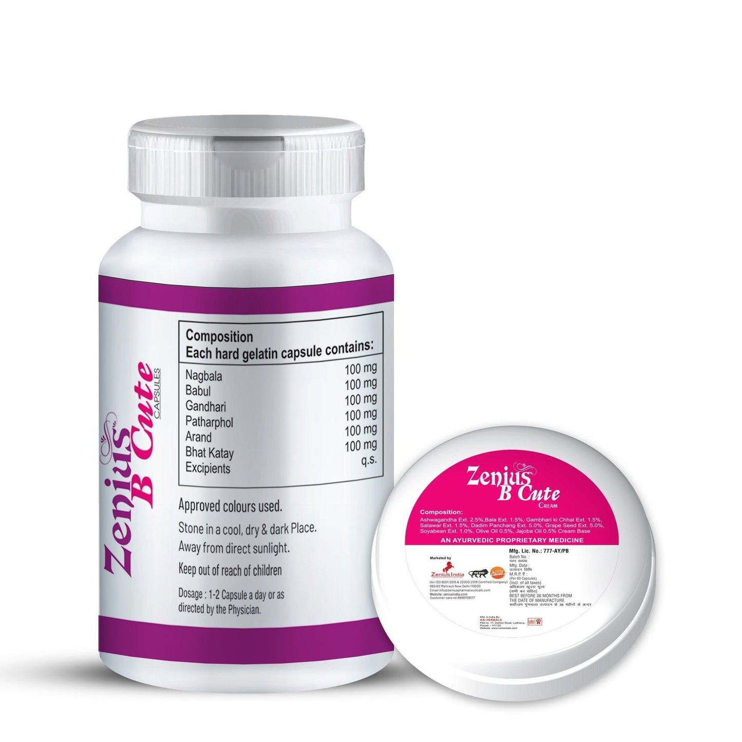 Zenius B Cute Kit for breast reduction & bust tightening