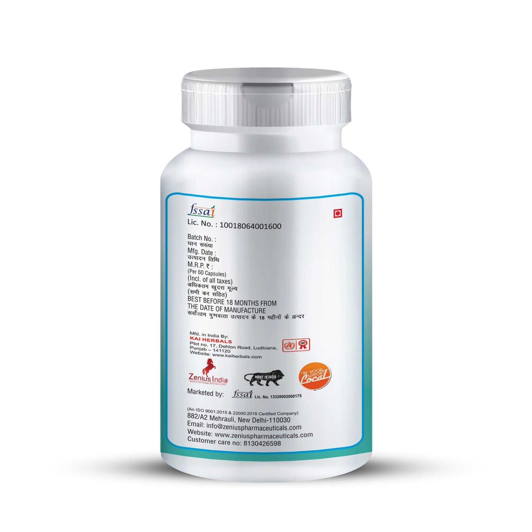 Zenius Beauty Capsule for Skin Hair and Nails Supplement (60 capsules)